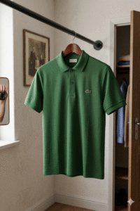 Polo Verde de Hombre-Lacoste